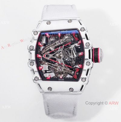 New! AAA Swiss Copy Richard Mille RM 38-02 Quartz Fiber Tourbillon with Expandable strap